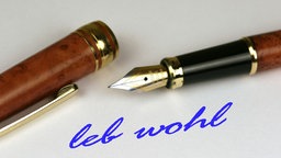 Ein Abschiedsbrief mit 'Leb Wohl' Ein Abschiedsbrief mit 'Leb Wohl' © picture alliance