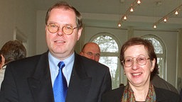 Peer Steinbrück und Heide Simonis, beide SPD (1998). © dpa Foto: Horst Pfeiffer