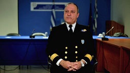 Admiral Ioannis Karageorgopoulos von der griechischen Küstenwache. © ARD/NDR 