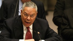 US-Außenminister Colin Powell © picture-alliance / dpa/dpaweb Foto: Timothy_A._Clary