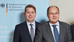 Thomas Storck und Landwirtschaftsminister Christian Schmidt. © dpa 