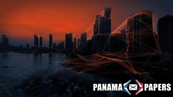 Verfremdete Skyline von Panama Stadt  