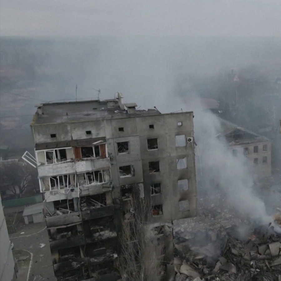 Ein von Angriffen zerstörtes Haus in der Ukraine. © NDR/ARD 