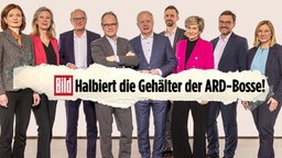 "Bild"-Schlagzeile "Halbiert die Gehälter der ARD-Bosse!" © NDR 