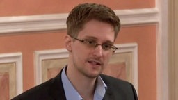 Edward Snowden in Moskau.  