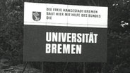 Hinweisschild Universität Bremen  