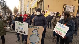 Demonstration für Wohnrecht in München © NDR / ARD 