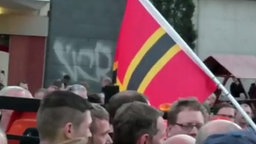 Wirmerflagge auf AfD-Demo